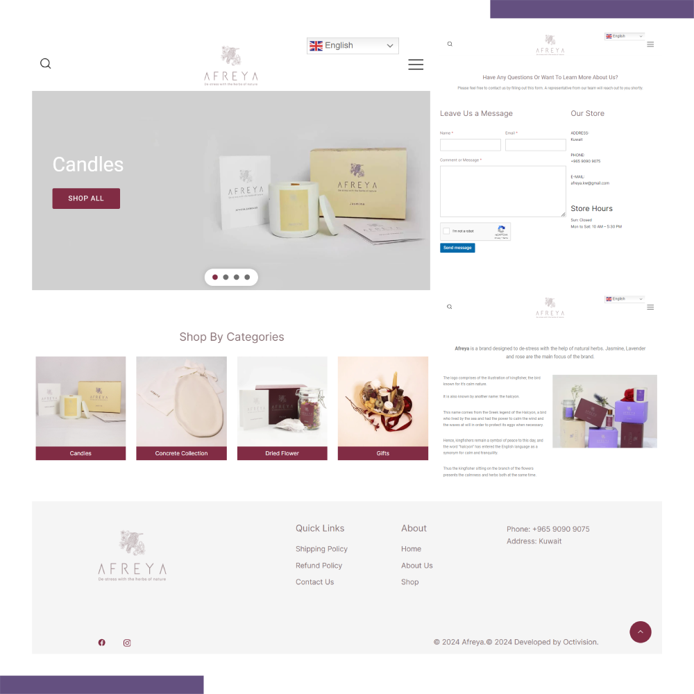Afreya Website Development